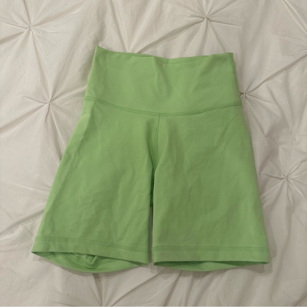 Aritzia Bright Green Biker Shorts